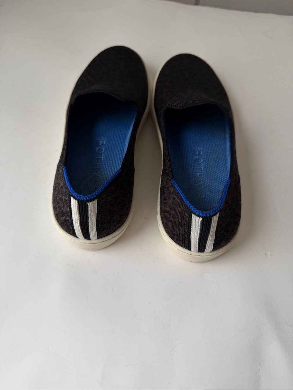 Rothy’s The Sneaker Slip On Shoes Espresso Spot Black Brown Knit Women’s Sz 7 - Picture 7 of 13